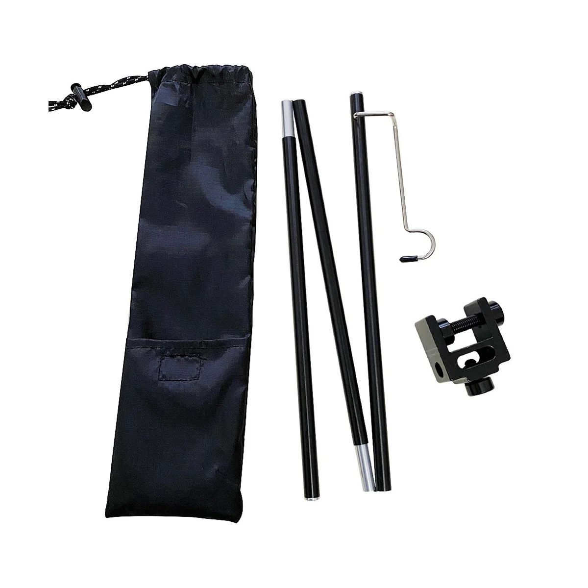 

Кронштейн Настольный для мини-пикника, многофункциональный держатель для лампы для кемпинга, черные принадлежности