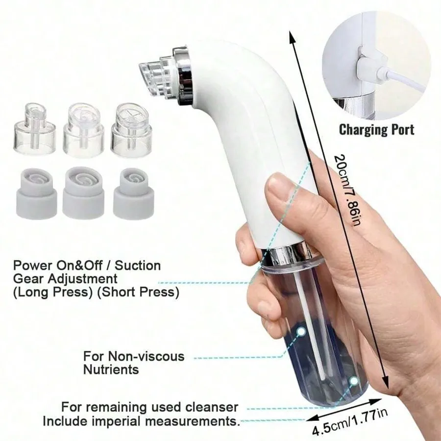 USB Rechargeable Pore Vacuum Blackhead Remover Tool