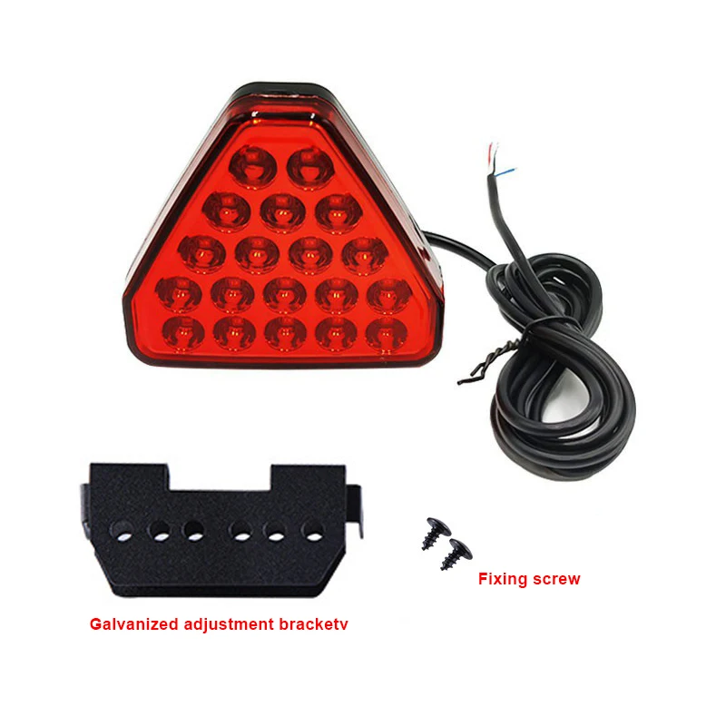 Rear Warning Light Car and Motorcycle LED Rear Fog Lights Triangle LED Brake Warning Lights