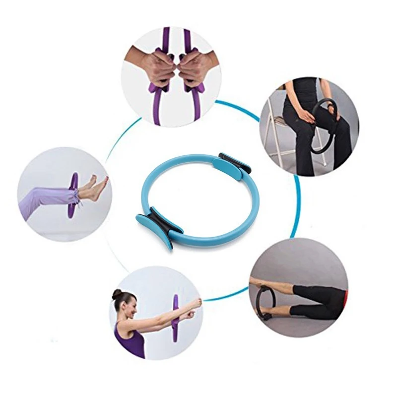 Yoga Pilates Circle Fitness Open Back Ring Magic Circle Pelvic Floor Muscle Training Lean Thighs Beauty Back Waist Yoga Wheel