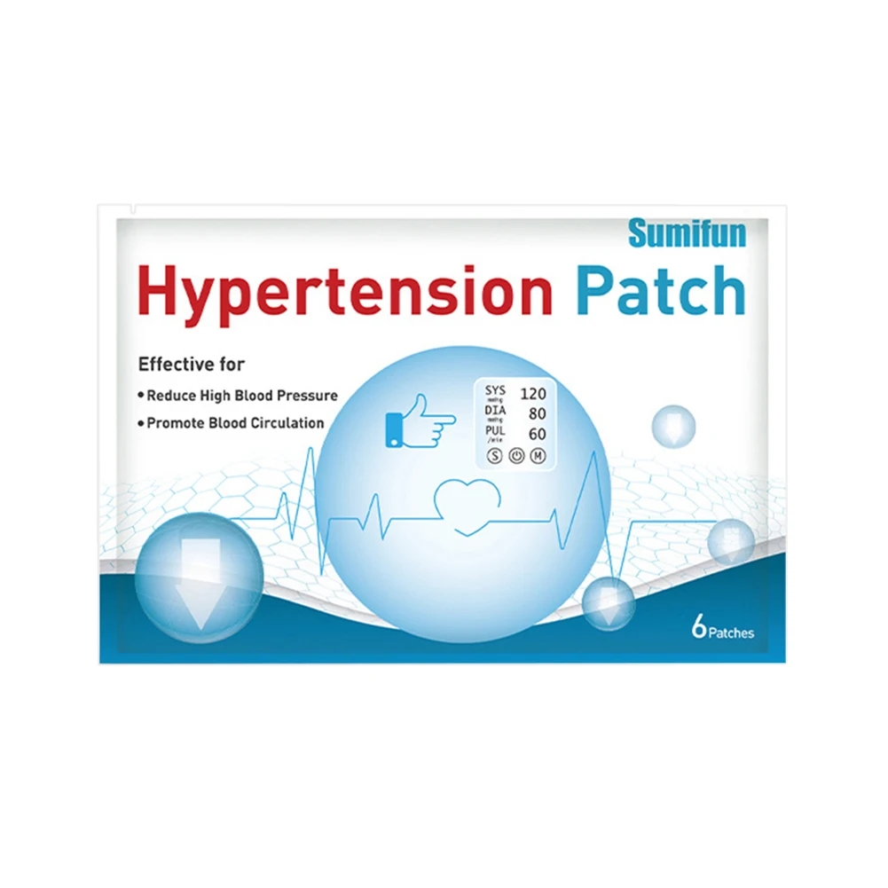 Hypertension Herbal Patch 6pcs Anti Hypertension Patches Control High Blood Pressure Herbal Plaster Patch hypertension herbal patch