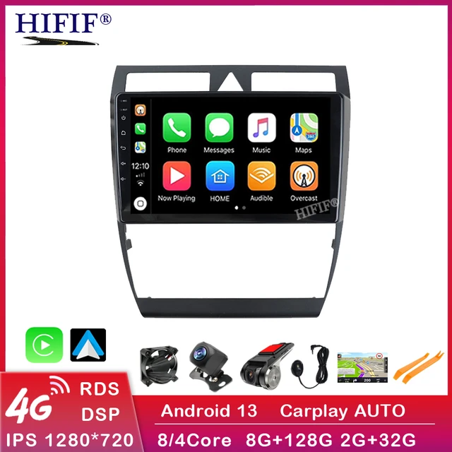 OEM 9 inch Android 13.0 Radio for 1997-2004 Audi A6 S6 RS6 Bluetooth WIFI HD