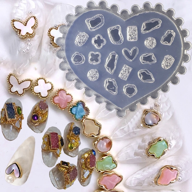 

3D Silicone Mold Nail Art Carving Mold is Suitable for Diy Nail Art Decoration Supplies Nail Template Nail Tool