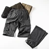 Trendy functional style detachable shorts for spring and summer thin and versatile straight leg men's multi pocket workwear pant 1