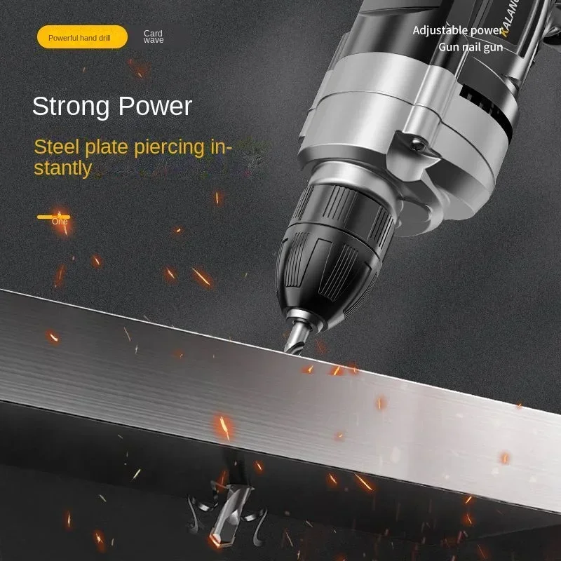 1280W/2680W Impact Drill 0-3000 R/min High Rotation Speed Corded Electric Drill Tool 220V 50Hz Max 13mm Chuck Controllable Speed 6