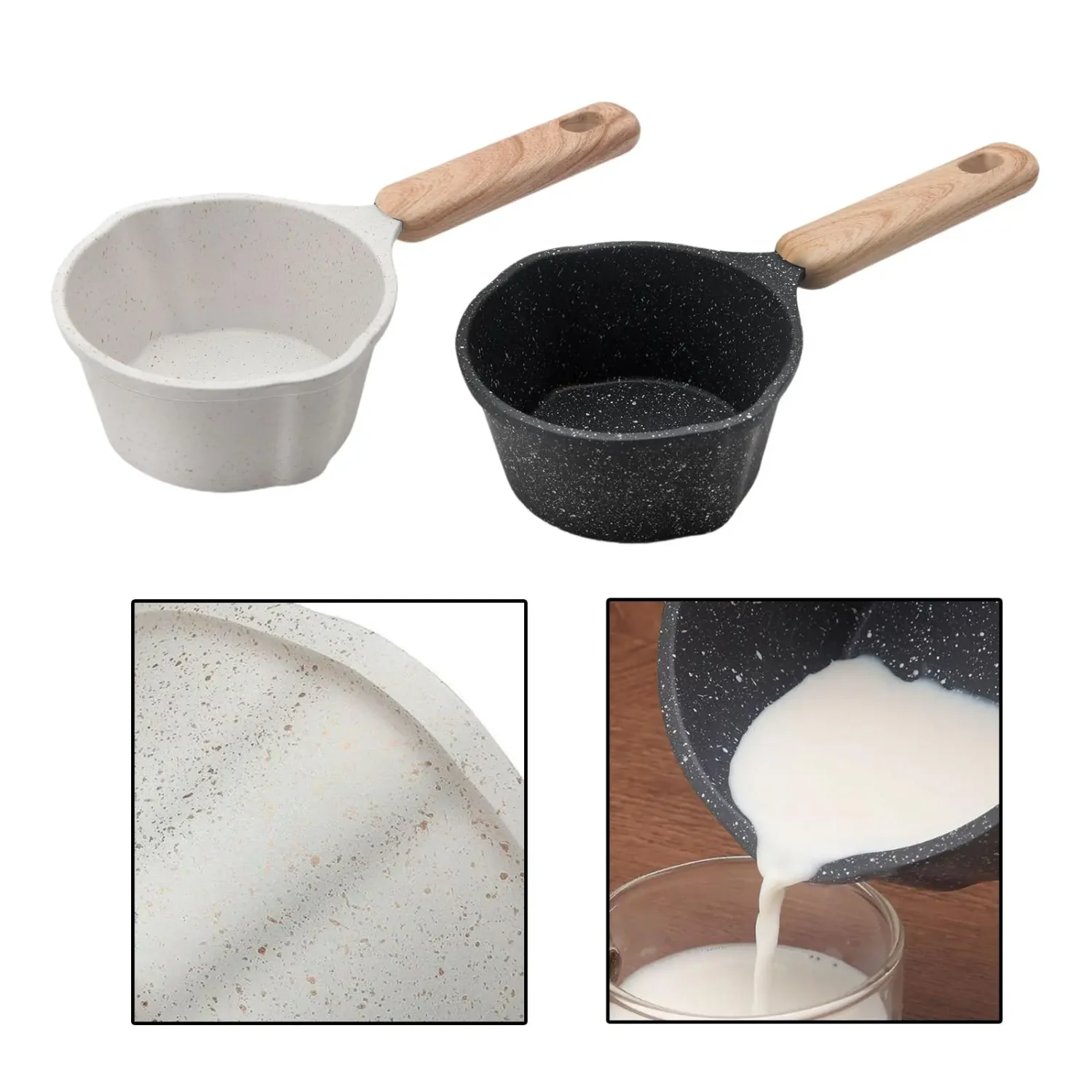 Milk Pans Breakfast Heating Milk Multifunctional Flat Non Stick Camping Stove Top Outdoor Induction Cooker RV Travel