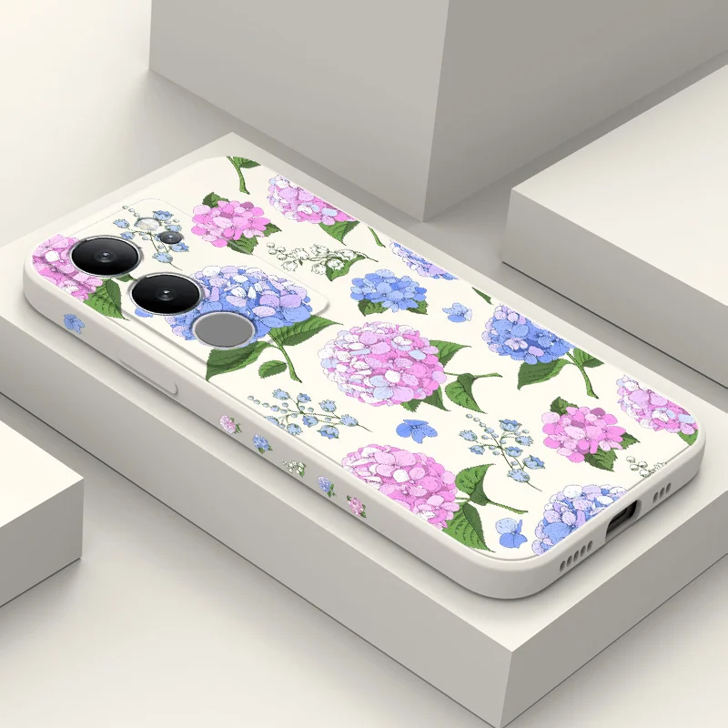 Elegant Hydrangeas Phone Case - Artistic Floral Design