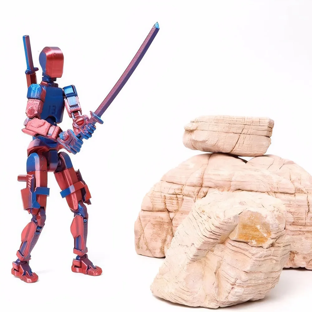 Multi Jointed Robot Action Figure with Accessories