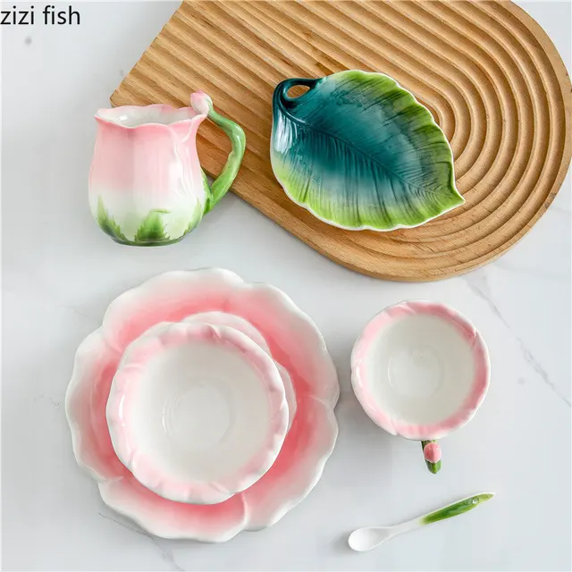 Rose Ceramic Tea Set 3