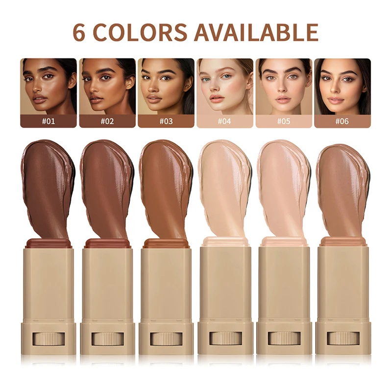Stick Foundation Balm Serum Boosted Skin Tint Foundation Stick Smooth Plumper Hight Coverage New