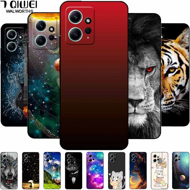 Funda para Xiaomi Redmi Note 12 4G, cubierta colorida de silicona suave con  borde transparente a prueba de golpes para Redmi Note 12 - AliExpress