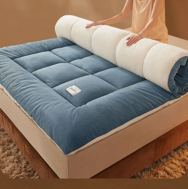 Description Picture 2 of itemLamb cashmere mattress quilt cushion household tatami bed mattress student dormitory single occupancy special floor mattress