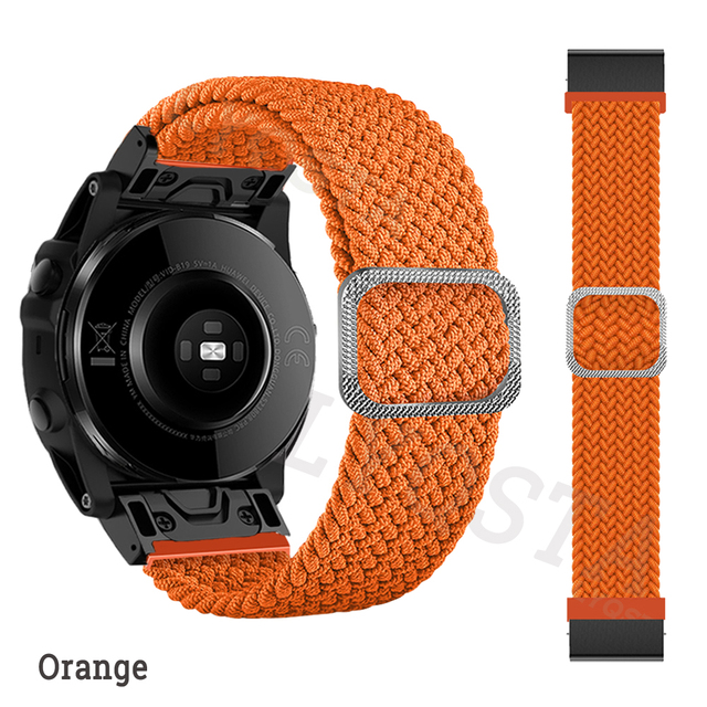 Smart Watch Band For Garmin Fenix 6 6Pro 5 5Plus 7 Descent Mk2S Easyfit Braided Strap For MARQ Series Watchband Accessories