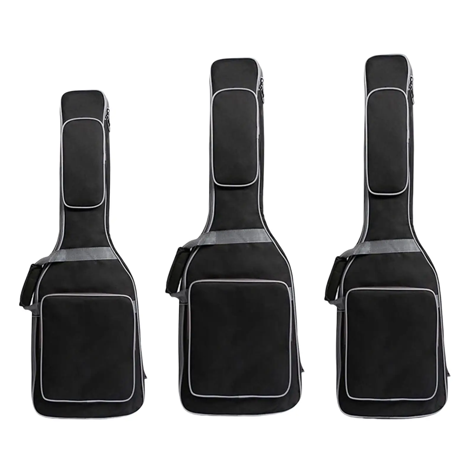 

Electric Bass Guitar Bag Portable Guitar Gig Bag for Cables Capo Music files