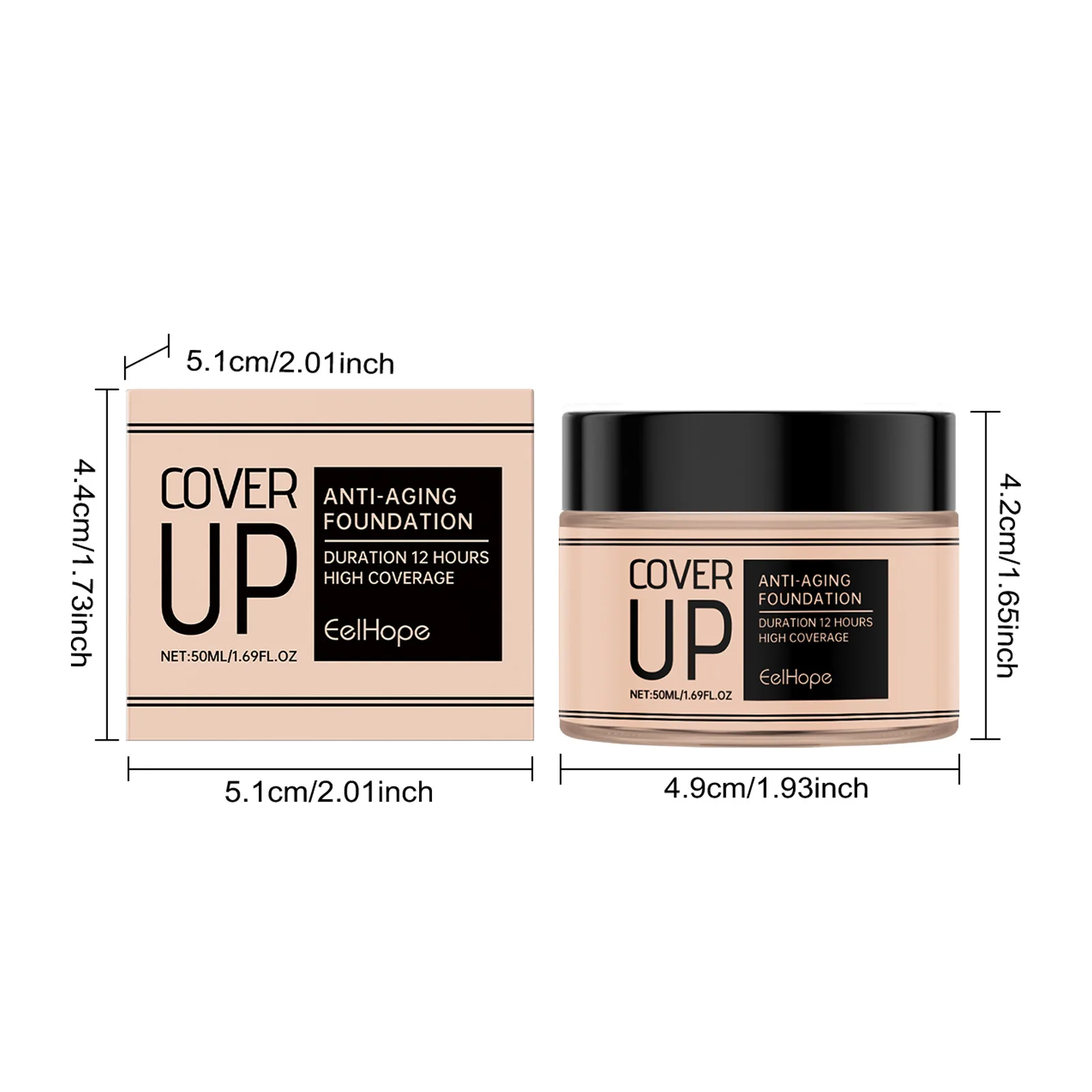 Face Foundation Cream Oil-Control Matte CC Cream Waterproof Lasting Concealer Liquid Full Coverage Matte Professional Makeup 6