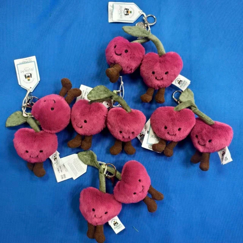 Jelly Fun Cherry Keychain Pendant Accessories Doll Pendant for Girls and Women's Festival Gifts 2025