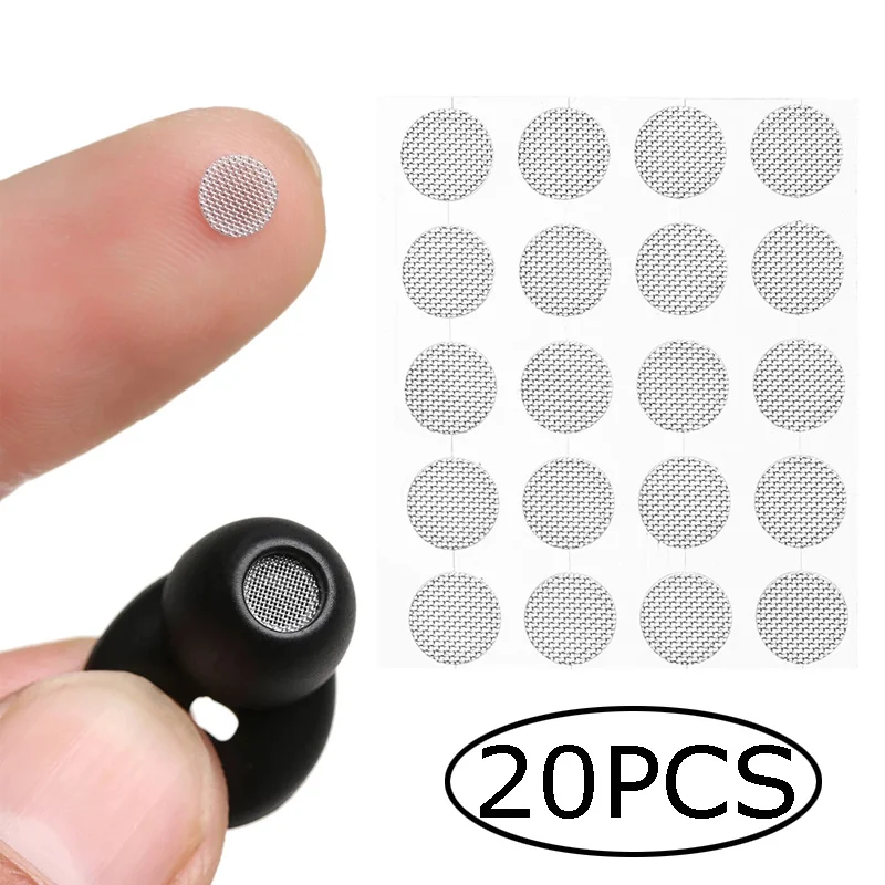 

20 шт. пылезащитные нейлоновые сетчатые детали для наушников-вкладышей 4 мм 4,2 мм 4,7 мм 5 мм Самоклеящиеся Сменные аксессуары для наушников
