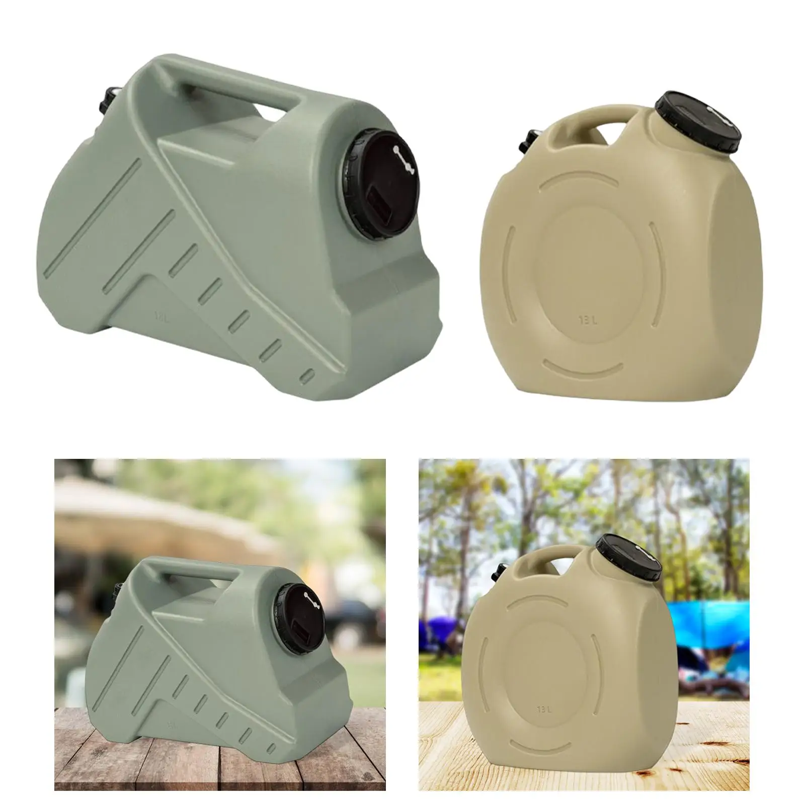 

Portable Water Storage Carrier with Spigot Canister Bucket Bottle Large Capacity Water Jug for Backpacking Tourism BBQ Survival