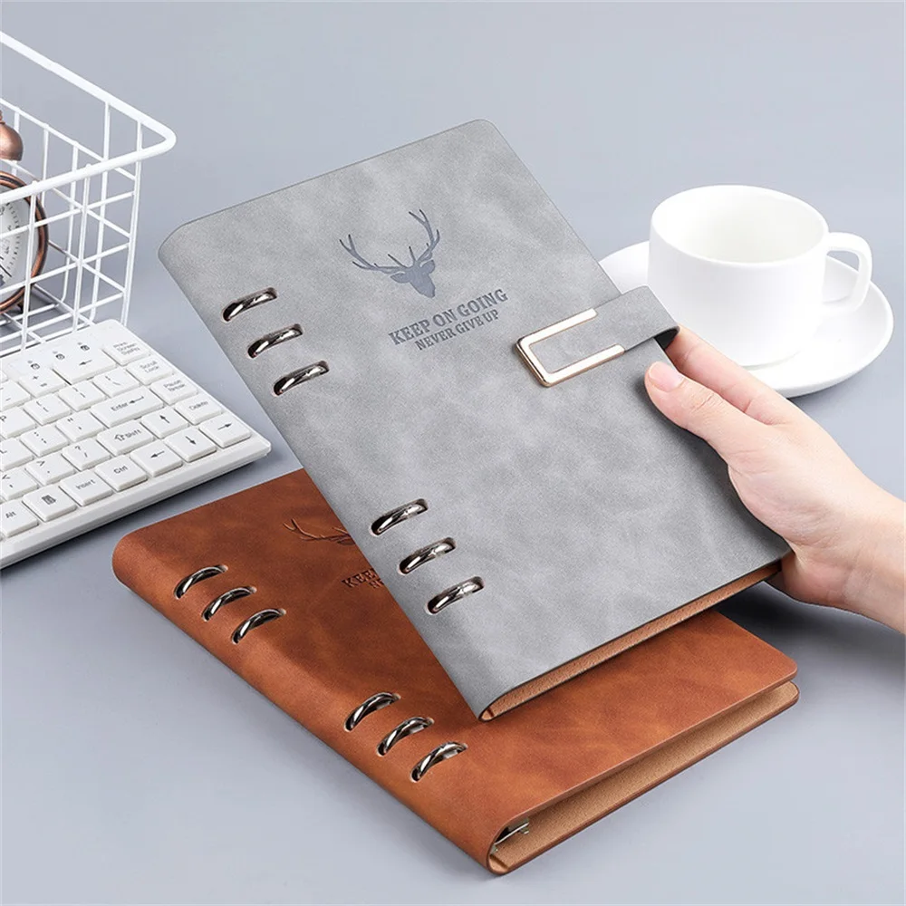 Leakage Loose-Leaf Book Logo Diary Book Yangba Notepad A5 Gift Set Business Notebook