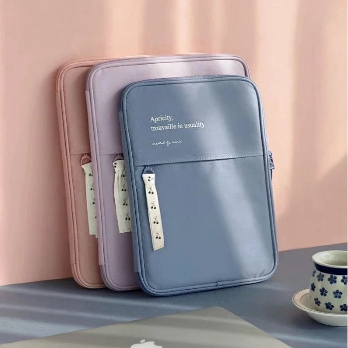 Skysonic-bolsa de Lona Protetora para Ipad Ipad Pro 11 12.9 13.3 Laptop Tablet pc Escritório Suporte da Luva Organizador - Imagem 3