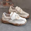 AUTUSPIN Summer Popular Women Sneaker Fashion Leather Patchwork Mesh Shoes Street Style Students Tide Sports Sneakers Size 35-39 2