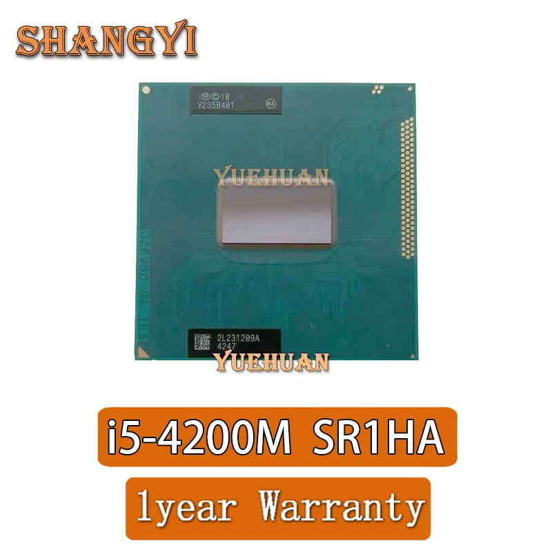 Processore Intel Core I5-4200M Sr1Ha I5 4200M Notebook Laptop Cpu Socket G3 Rpga946B Adatto Per Laptop Chipset Hm86/Hm87