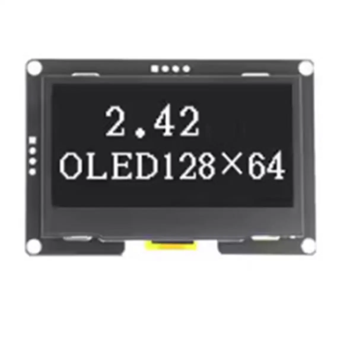  71O 전자기기 액세서리, I2C/SPI 인터페이스용 2.42인치 128x64 OLED 디스플레이 모듈 (플라스틱+PC)
