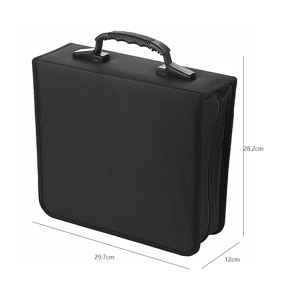 288/320/360 Disc CD DVD Storage Bag Waterproof CD DVD Wallet Holder Bag Album Disc Organizer Dustproof Media Storage Case cd dvd storage bag cd dvd storage case vinyl record storage case