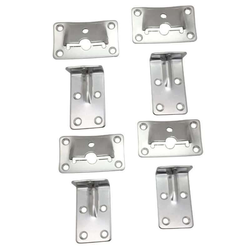 

4 Set Marine Grade Stainless Steel Table Bracket Set Removable Multiple Usage For House Boat Marine Accessories Hardware