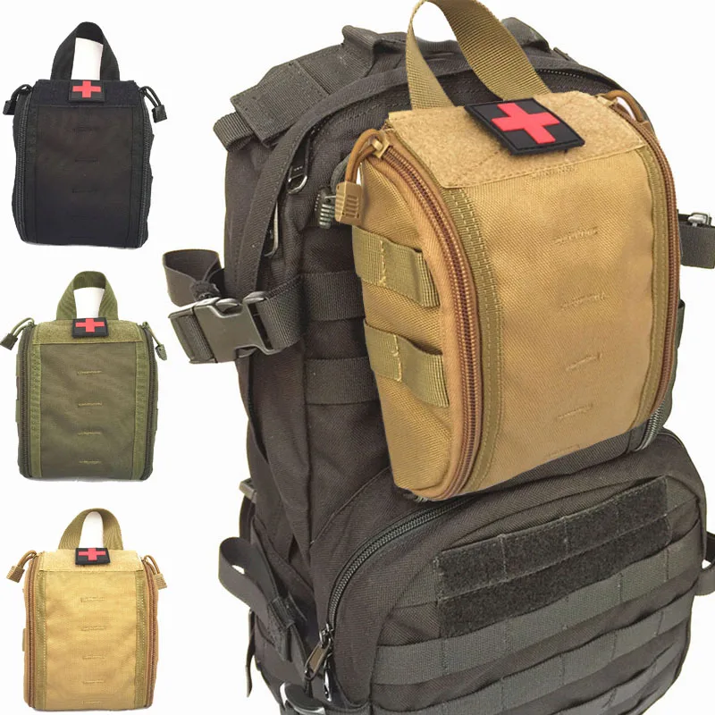 EDC Medical Bag Molle Tactical Pouch First Aid Kits Outdoor Male Car Emergency Camping Hiking Survival EMT Utility Pack Hunting