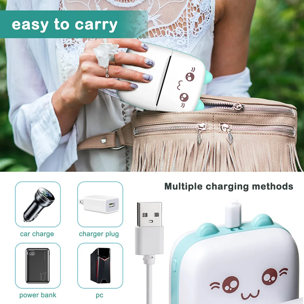 Portable Mini Bluetooth Printer 3