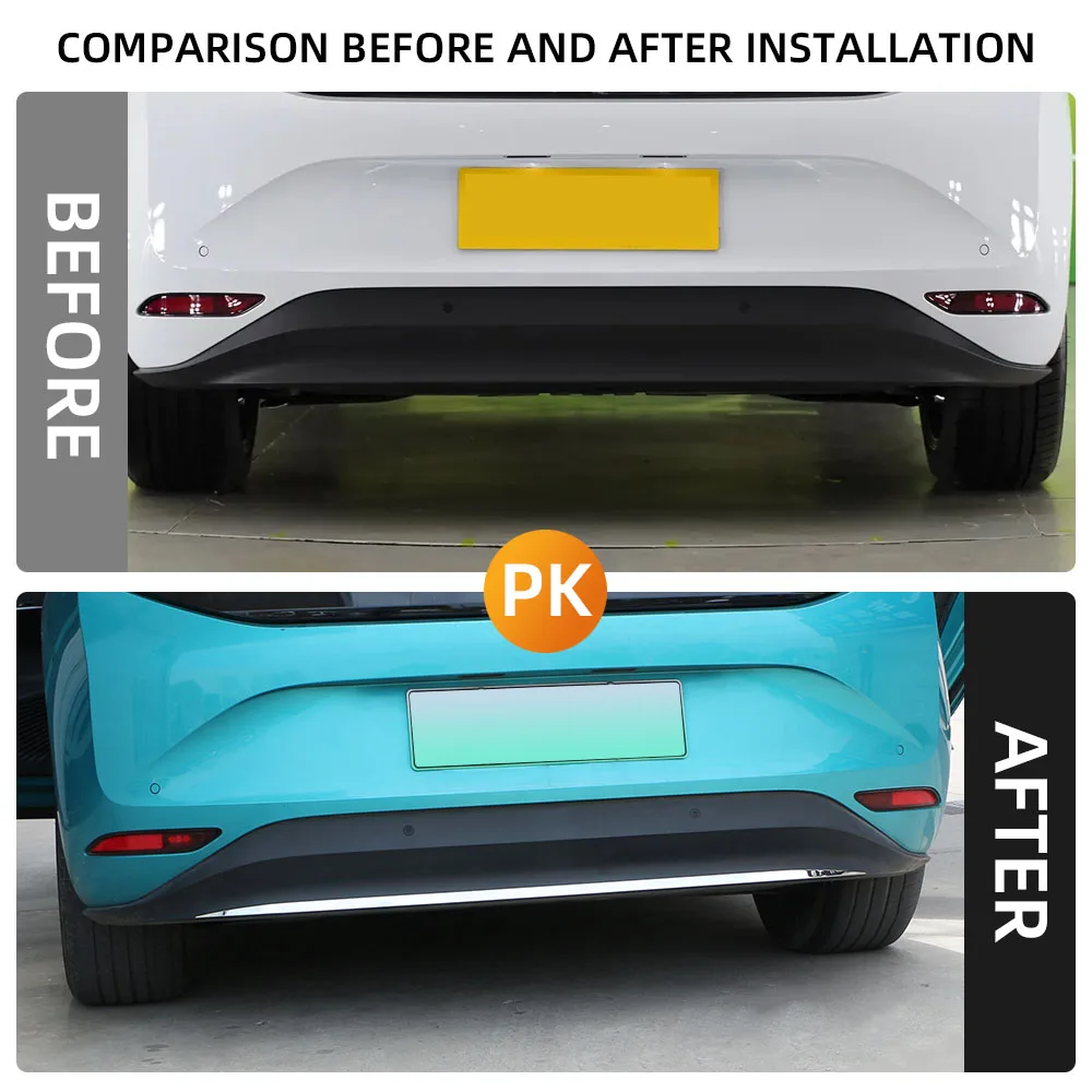 Stainless Steel Car Rear Bumper Protection & Decoration Strip