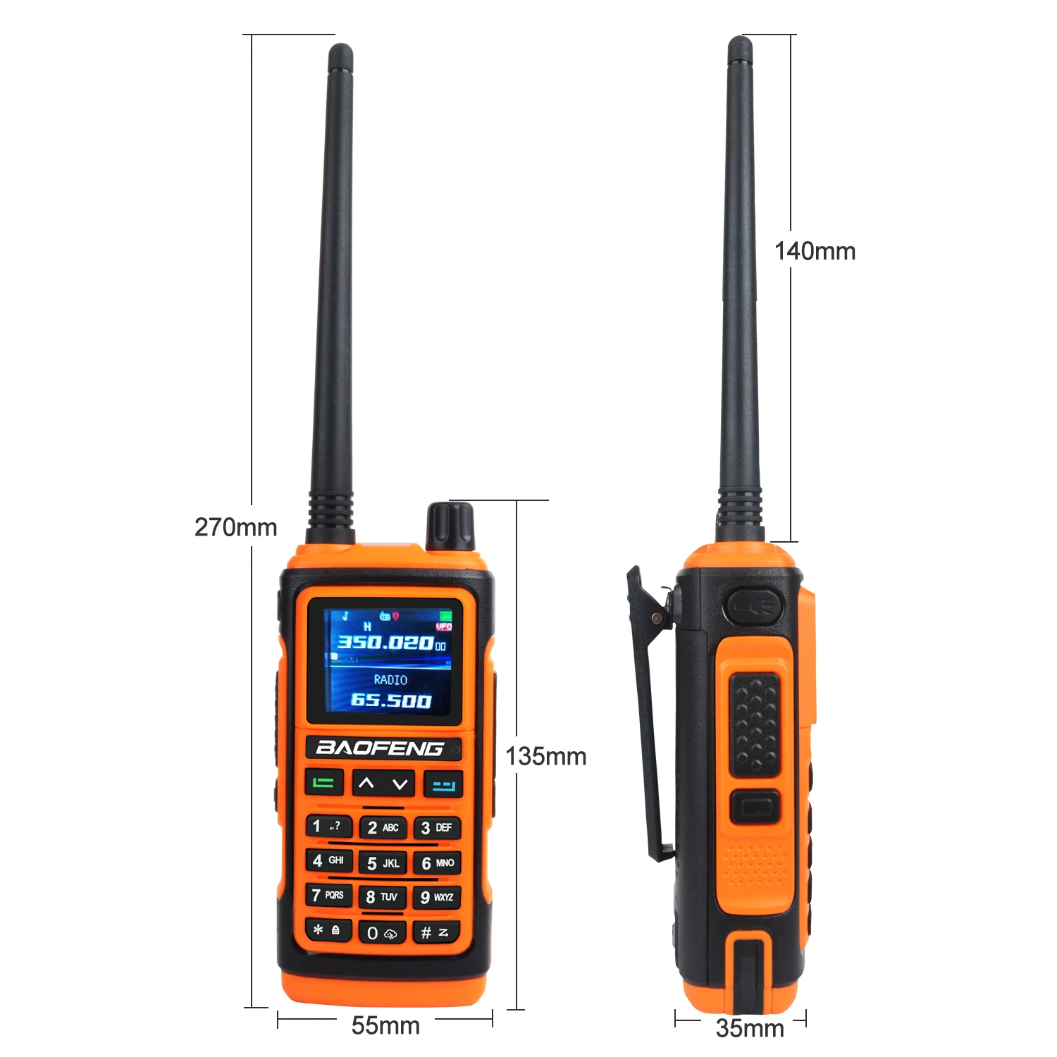Baofeng UV-17Pro GPS Walkie Talkie 108-130MHz Air Band VHF UHF 200-260MHz  350-355MHz FM Radio Six Bands Freq Copy Waterproof - AliExpress