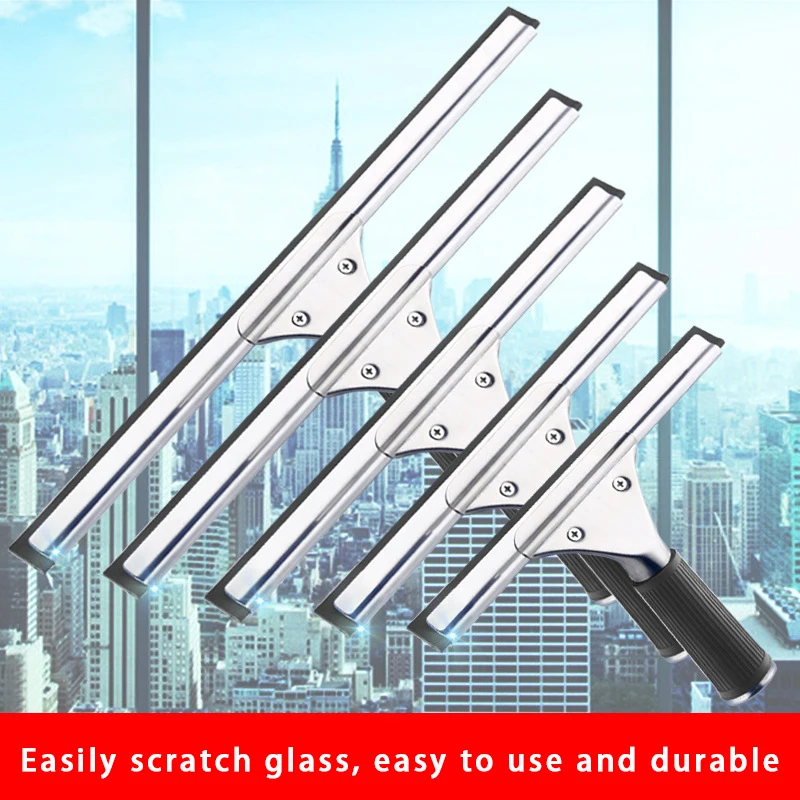 Glass Cleaning Squeegee Window Wiper Window Cleaning Tool Rubber Blade for Bathroom Shower Home Car dining table Glass Cleaning 2
