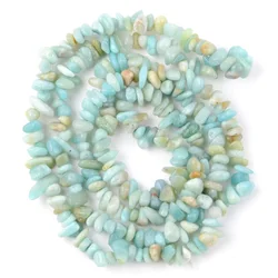 Natural Stone Irregular Gravel Beads for Jewelry Making - Freeform Beads for DIY Necklaces & Bracelets, 15'' Strand (Amazonite)