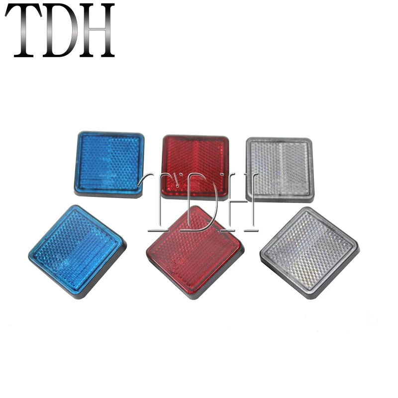 Réflecteurs Rectangulaires Rouges Universels Pour Motos, Quads Et Motos Tout Terrain~p138003101