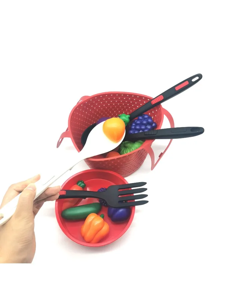 Silicone Flexible Forks Multifunctional Silicone Cooking Fork Heat-Resistant Cooking Tools Silicone Flexible Fork Noodle Fork