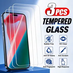 Premium Tempered Glass Screen Protector - 3 Pack | Anti - Scratch, Anti - Shatter, Water - Resistant - 9D Glass