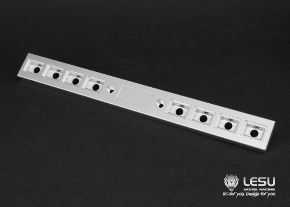Für 1/14 LESU Metall-Heckstoßstange Rücklicht TAMIYA King Hauler Globe Liner Grand Hauler RC Traktor-LKW DIY Modell RC Zubehör – Detail 7