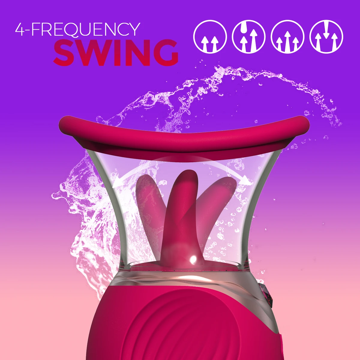 Sex Toys 3 in 1 Tongue Licking Adult Sucking Vibrator Nipple Clitoral G Spot Stimulator for Women Couples