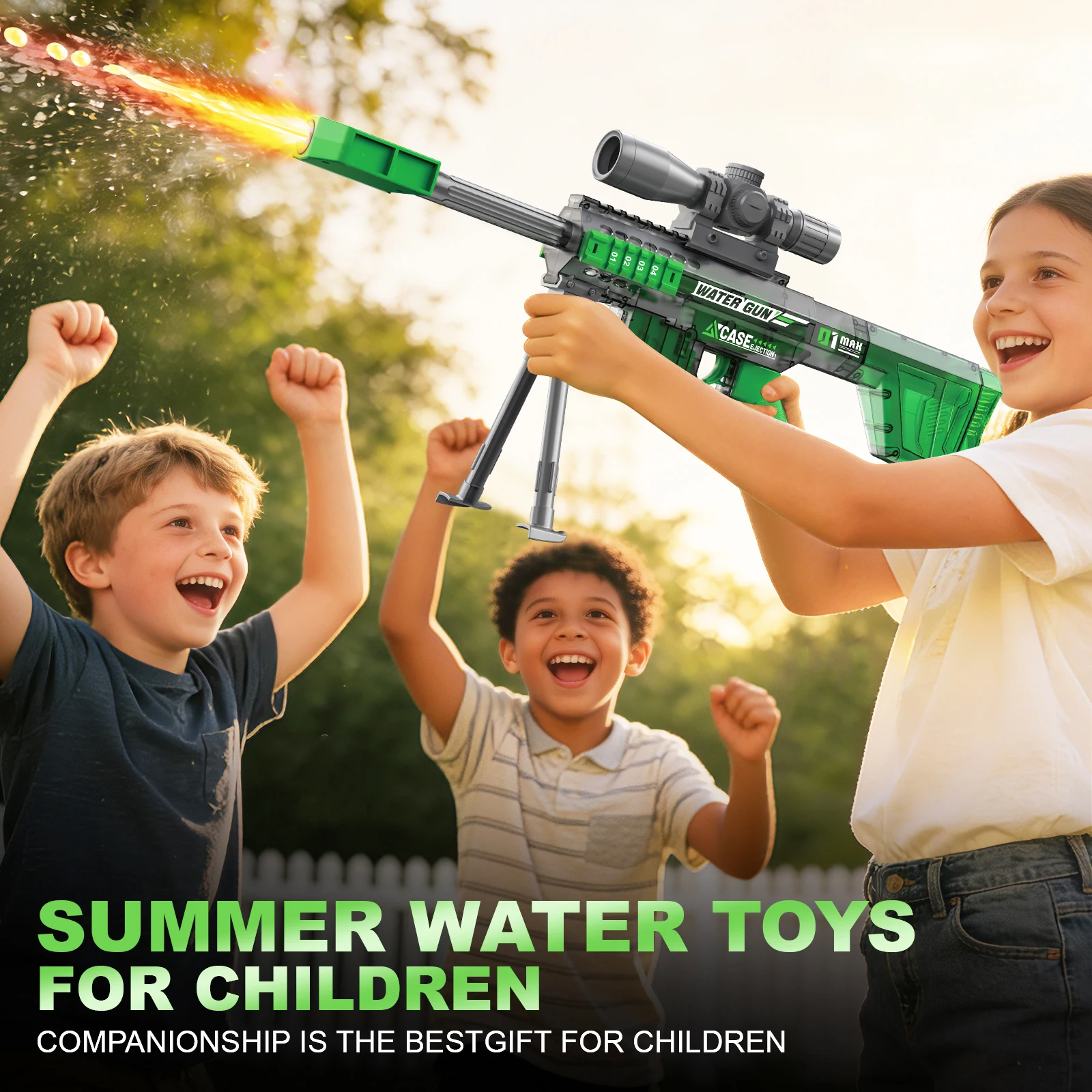 Elektrisch waterpistool met licht en geluid voor zwembad_voghion.com