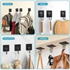 Self Adhesive Hooks Rotating Waterproof Seamless Strong Sticker Holder Wall Door Storage Hanging Hook Kitchen Bathroom Organizer 3