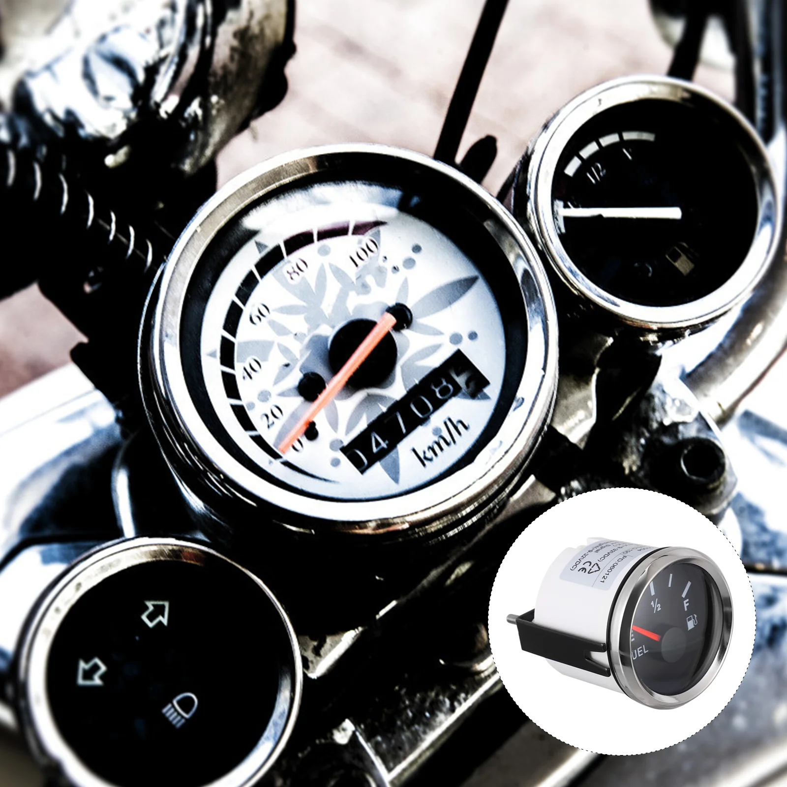 

1Pc Fuel Level Gauge Fuel Gauge Motorcycle Fuel Gauge Replacement Fuel Gauge
