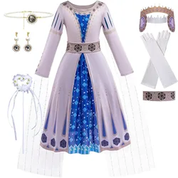 New Wish Queen Amaya costume for Little Girls Role play Party Halloween Christmas Dress Up Cosplay outfit with Accessories 3-11Y