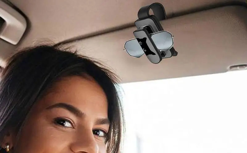 

Sun Visor Glasses Holder Clip Creative Metal Car Glasses Mount Car Interior Visor Accessories For Cards Sunglass For Convertible