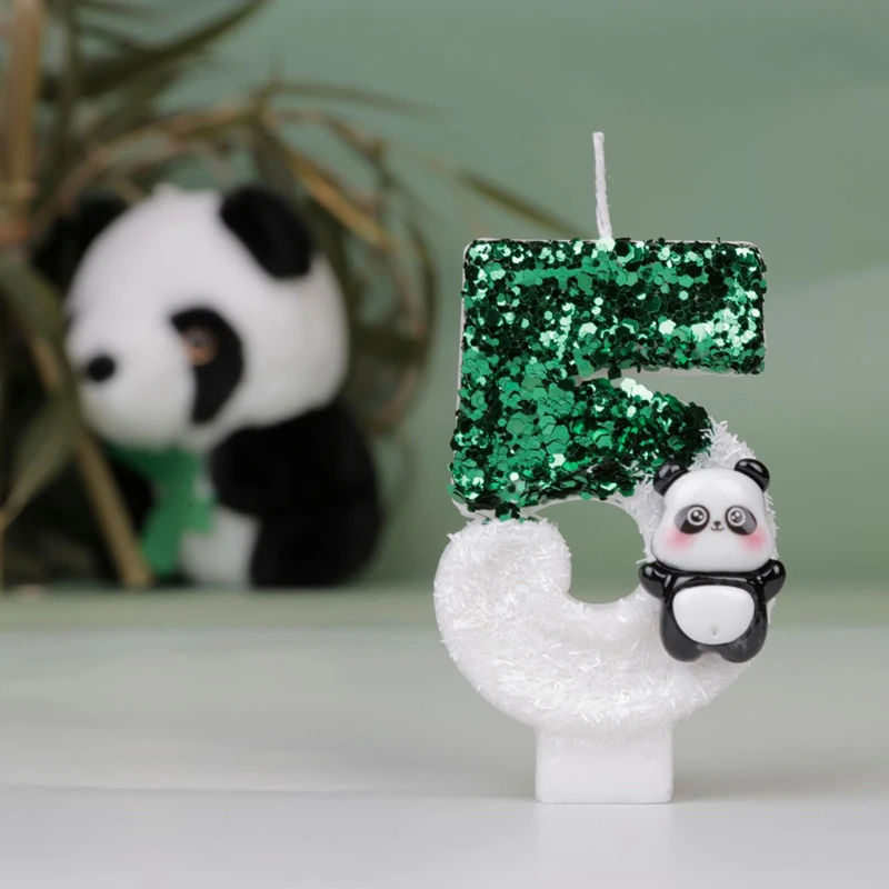 Cake Candles Cake Decoration 1PC Creative Digital Candles Panda Birthday Party