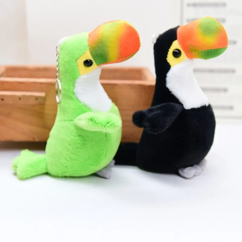 

Новая милая кукла-попугай с бриллиантами, плюшевая игрушка, Маленькая подвеска, красивая имитация птицы, модный брелок, забавный мягкий декоративный подарок на день рождения