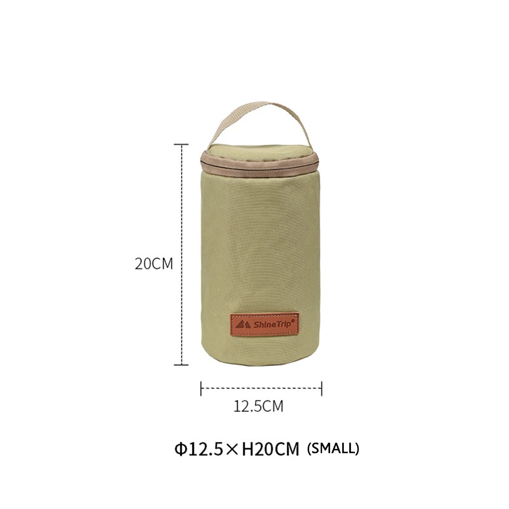 ShineTrip Camping Gas Tank Case Portable Gas Cylinder Case 600D Oxford Anti Collision Zipper for Outdoor Camp for Hiking Travel