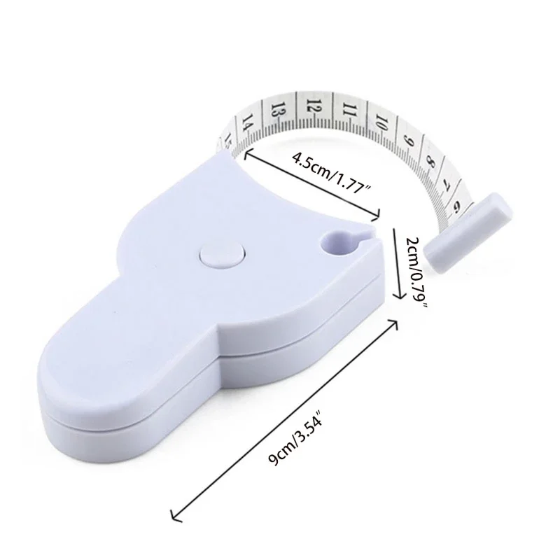 Automatic Telescopic Tape Measure Body Measuring Tape Sewing Ruler Tools Centimeter Tapes For Body Meter Measure White Tools tape measure measuring tape