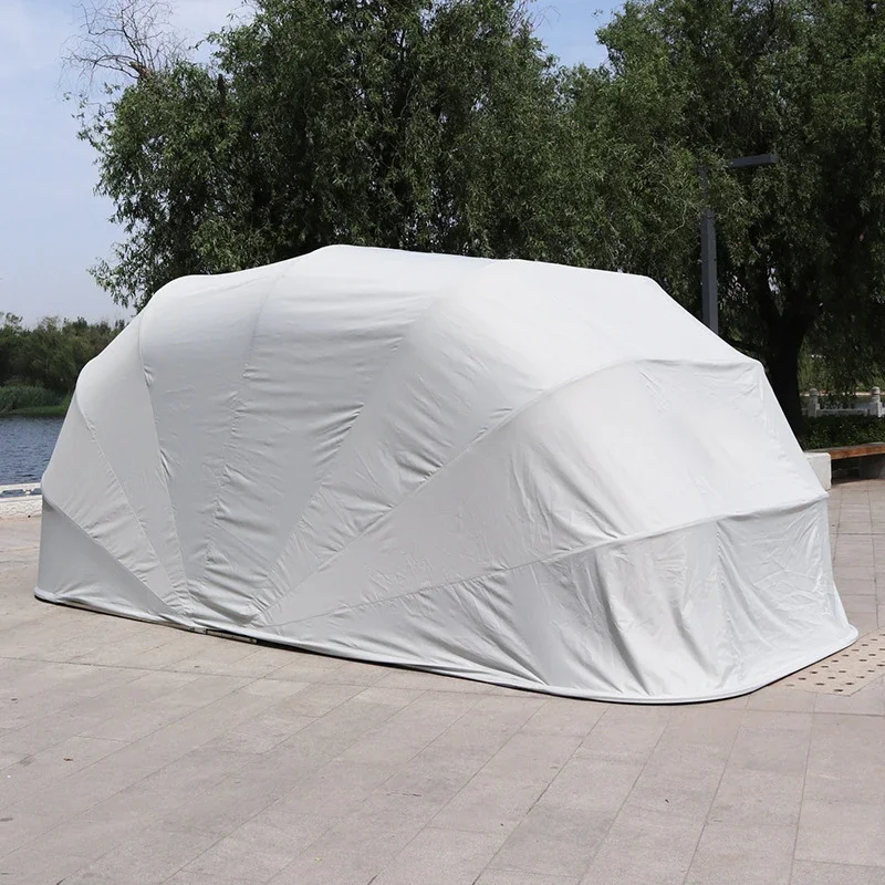 Auto Tent Draagbare Handleiding Waterdichte Auto Huis Schuur Opvouwbare Schuilplaats Carport Parking Luifel Gegalvaniseerd Staal Intrekbare Garage